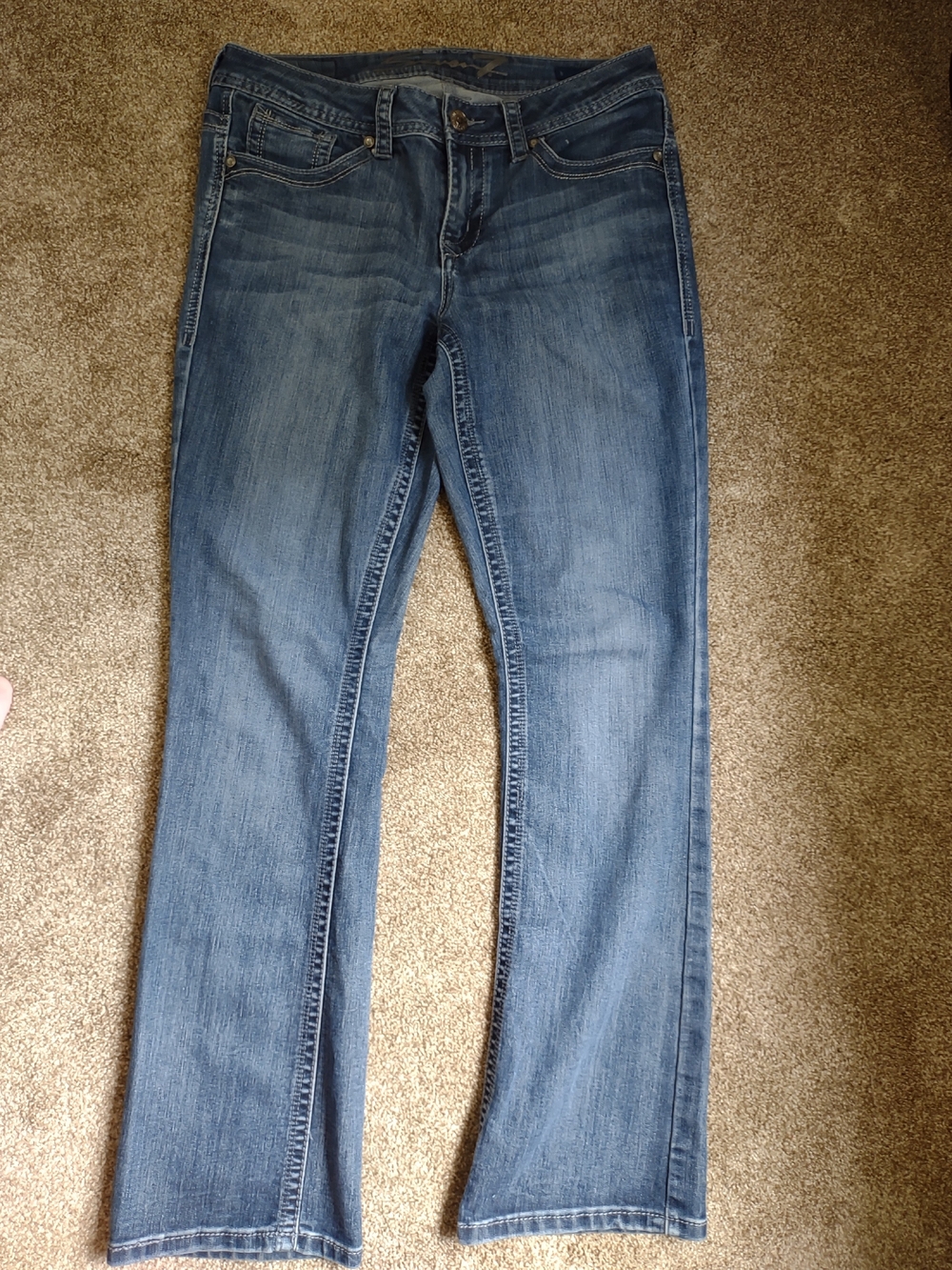 Seven7 Women’s Medium Blue Bootcut Jeans